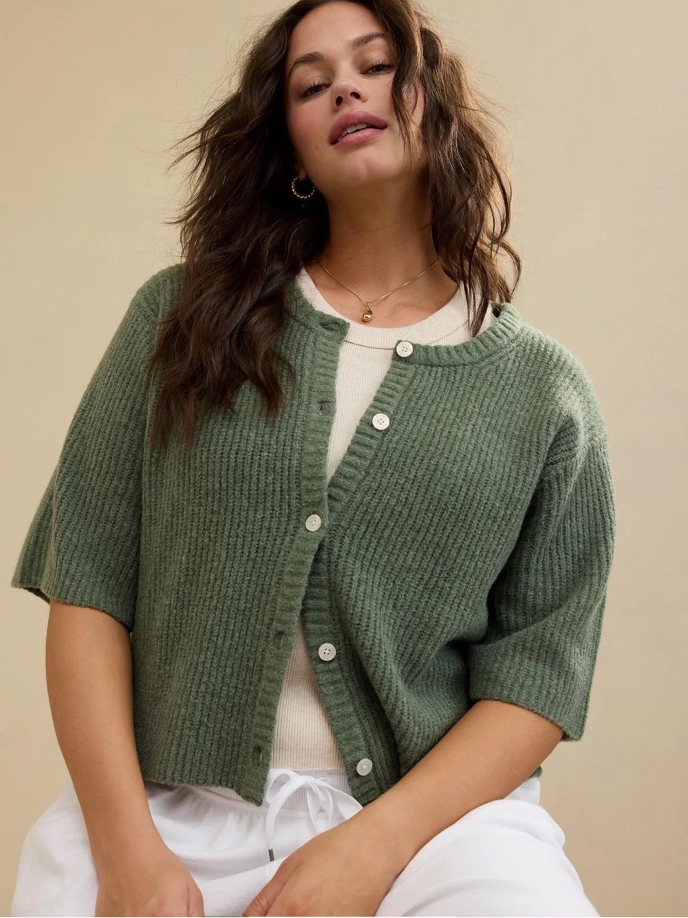 Aerie short sleeve cardigan - Picture 2 of 3